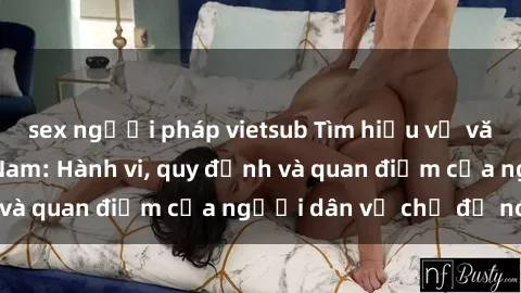 sex người pháp vietsub Tìm hiểu về văn hóa sex ở Việt Nam: Hành vi, quy định và quan điểm của người dân về chủ đề nóng